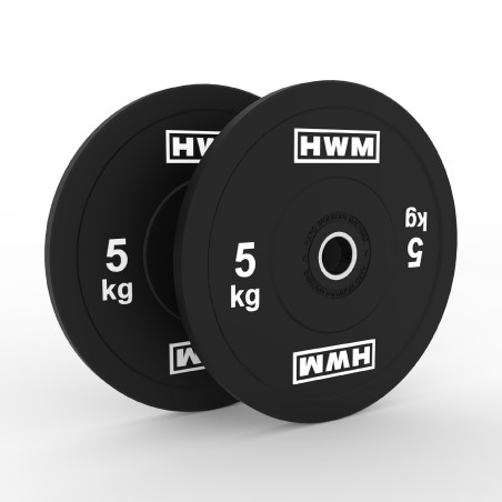 Bumper Plates Classic Black 5kg (Par) | HWM