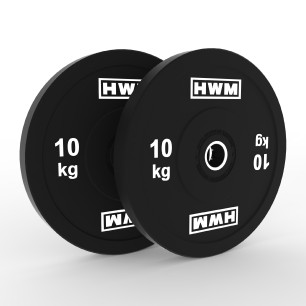 Bumper Plates Classic Black 10kg | HWM®