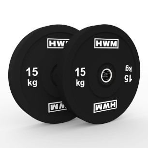 Bumper Plates Classic Black 15kg | HWM®