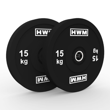 Par Bumper Plates Classic Black 15kg | HWM®