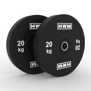 Bumper Plates Classic Black 20kg | HWM®