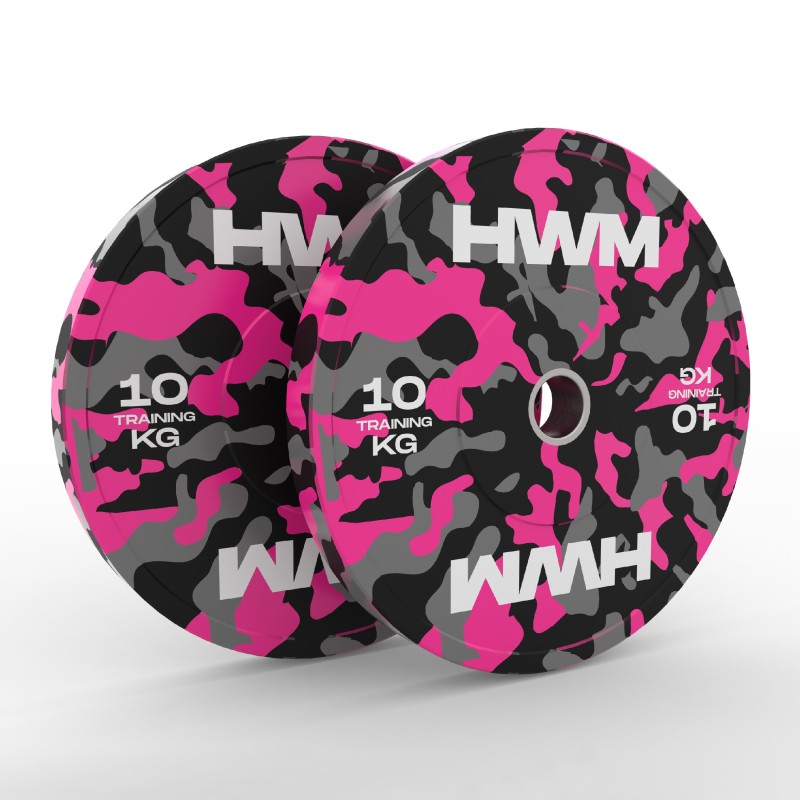 Bumper Plates Pink Color 10kg (Par) | HWM