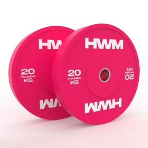 Par Bumper Plates Pink Color 20kg | HWM®