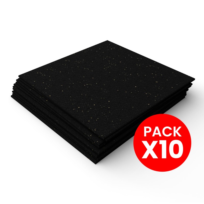 Pack 10 Palmetas de Caucho 100x100cm x 15mm