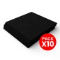 Pack 10 Palmetas de Caucho 100x100cm 15mm