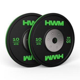 Bumper Plates Color Stripe 10kg (Par) | HWM