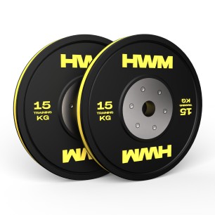 Bumper Plates Color Stripe 15kg (Par) | HWM