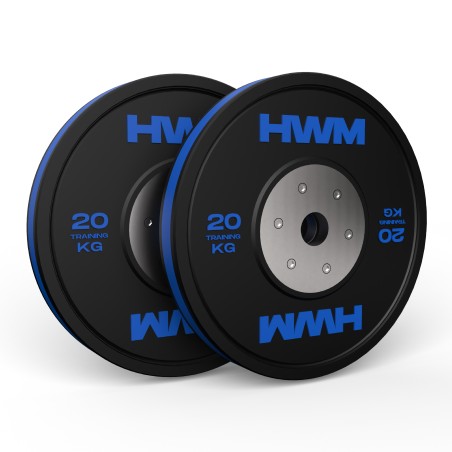 Bumper Plates Color Stripe 20kg (Par) | HWM