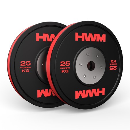 Bumper Plates Color Stripe 25kg (Par) | HWM®