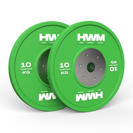 Bumper Plates Competición 10kg (Par) | HWM®
