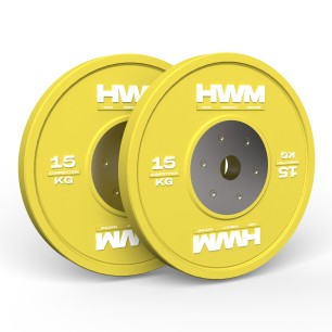 Bumper Plates Competición 15kg (Par) | HWM®