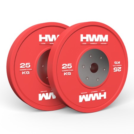 Bumper Plates Competición 25kg (Par) | HWM®