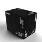 TREXO Cajon Pliometrico 3 en 1 Peso de 30kg de Cuero Sintético Plataformas  Pliométricas de Fitness de Espuma EVA Gran Resistencia de 150kg para  Entrenamiento del Saltos Color Negro 50x60x75 : 