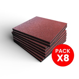 Pack 8 Palmetas de Caucho 50x50cm x 25mm