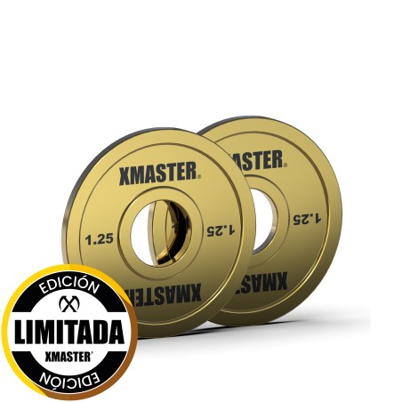 Par Discos Fraccionados Gold Steel 1.25kg | XMASTER