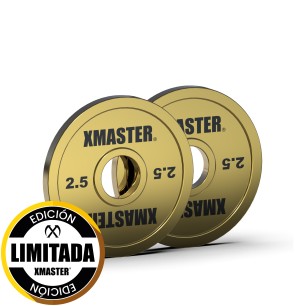 Par Discos Fraccionados Gold Steel 2.5kg | XMASTER