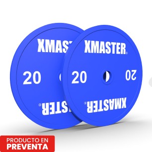 Discos Calibrados Powerlifting 20kg Azul (Par) | XMASTER