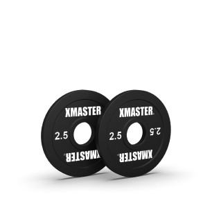 Par Discos Calibrados Powerlifting 2.5kg Negro | XMASTER