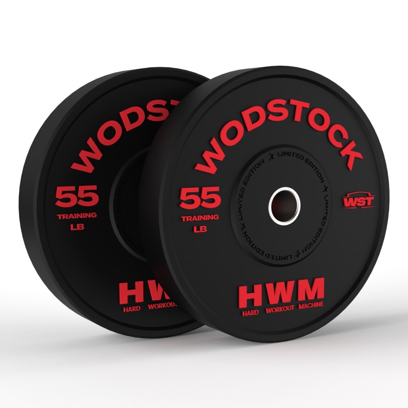 Par Bumper Plates 55lb Wodstock Edición Limitada | HWM Par Bumper Plates 55lb Wodstock Edición Limitada | HWM