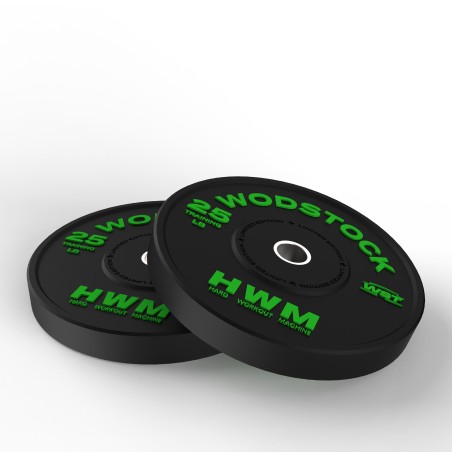 Par Bumper Plates 25lb Wodstock Edición Limitada | HWM