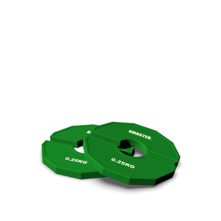 Par Discos Fraccionales Add-On 0.25kg Verde | XMASTER