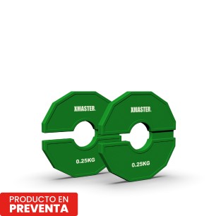 Discos Fraccionales Add-On 0.25kg Verde (Par) | XMASTER