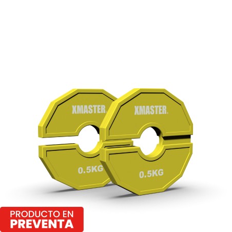 Discos Fraccionales Add-On 0.5kg Amarillo (Par) | XMASTER