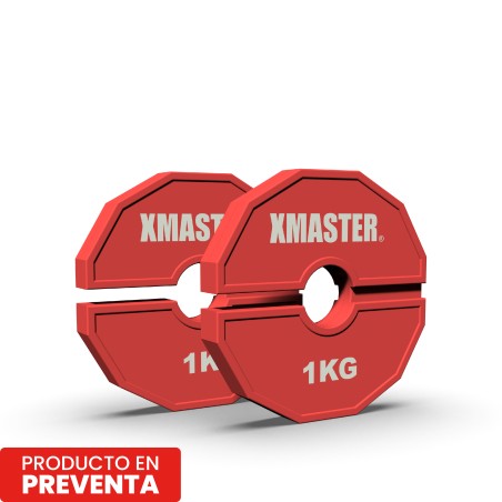Discos Fraccionales Add-On 1.0kg Rojo (Par) | XMASTER