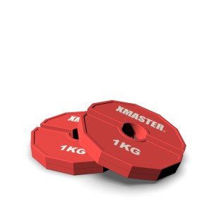 Discos Fraccionales Add-On 1.0kg Rojo (Par) | XMASTER