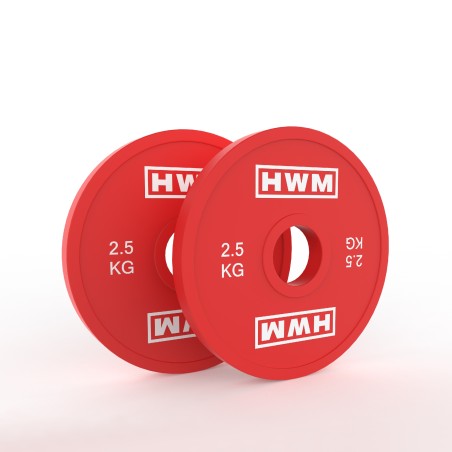 Discos Olímpicos Fraccionales 2.5kg (Par) | HWM | 2da Selección