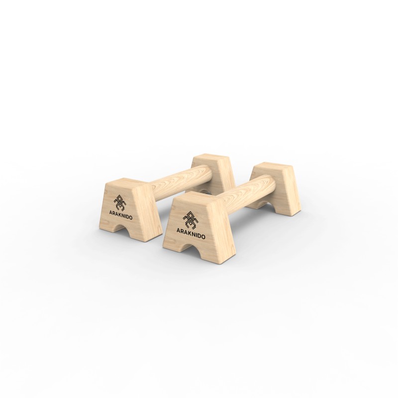 Par Mini Barras Paralelas de Madera 7cm | Araknido Par Mini Barras Paralelas de Madera 7cm | Araknido