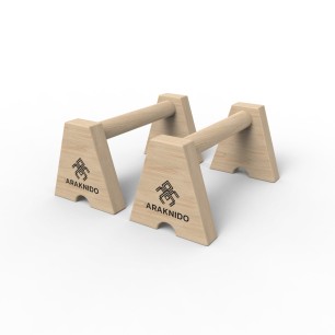 Par Barras Paralelas de Madera High 17cm | Araknido