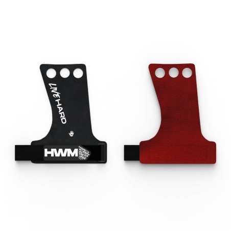 Par Calleras Essentials 3 Orificios Negro/Rojo | HWM®