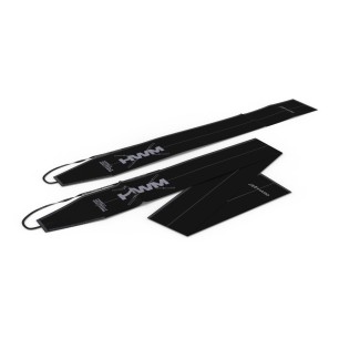 Par Muñequeras de Tela Spiral 2.0 Negro | HWM®