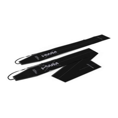 Par Muñequeras de Tela Spiral 2.0 Negro | HWM®