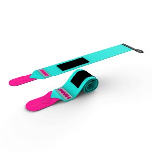 Par Muñequeras Elásticas Fight 2.0 Turquesa | HWM®