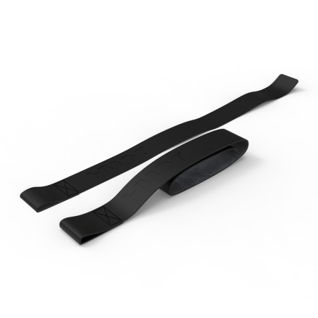 Par Correas de Levantamiento Attack Cuero Negro | HWM®